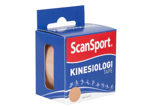 SCANSPORT Kinesiologitape Brun 5cmx5m Allergitestet Kinesiologitape 